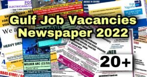 31 August: Gulf Job Vacancies Newspaper 2022 – Gulf job paper today -Check Now